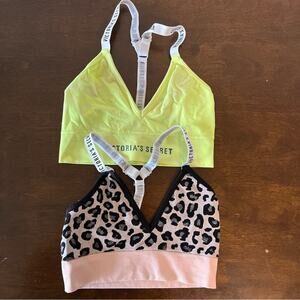 Victoria's Secret Y Back Spellout Bralettes Small
